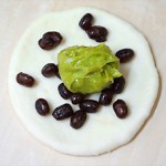 しっとり甘納豆の抹茶ミルククリームパン