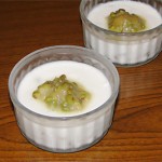 アガーの緑豆ココナッツ豆乳プリン