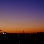 2012年クリスマスの夕暮れ