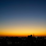 RX1で撮影した鮮やかな夕暮れのグラデーション