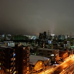 雪の日の夜景