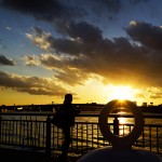 夕陽のダイヤモンドリング