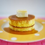 セルクルで焼く厚焼き風ホットケーキ