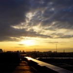 朝焼けと混沌とした夕空