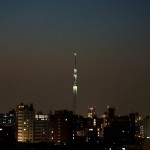 スカイツリーの鎮魂白色ライティング