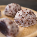 赤米とこしあんおはぎ（ぼたもち）
