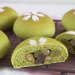 抹茶甘納豆パン